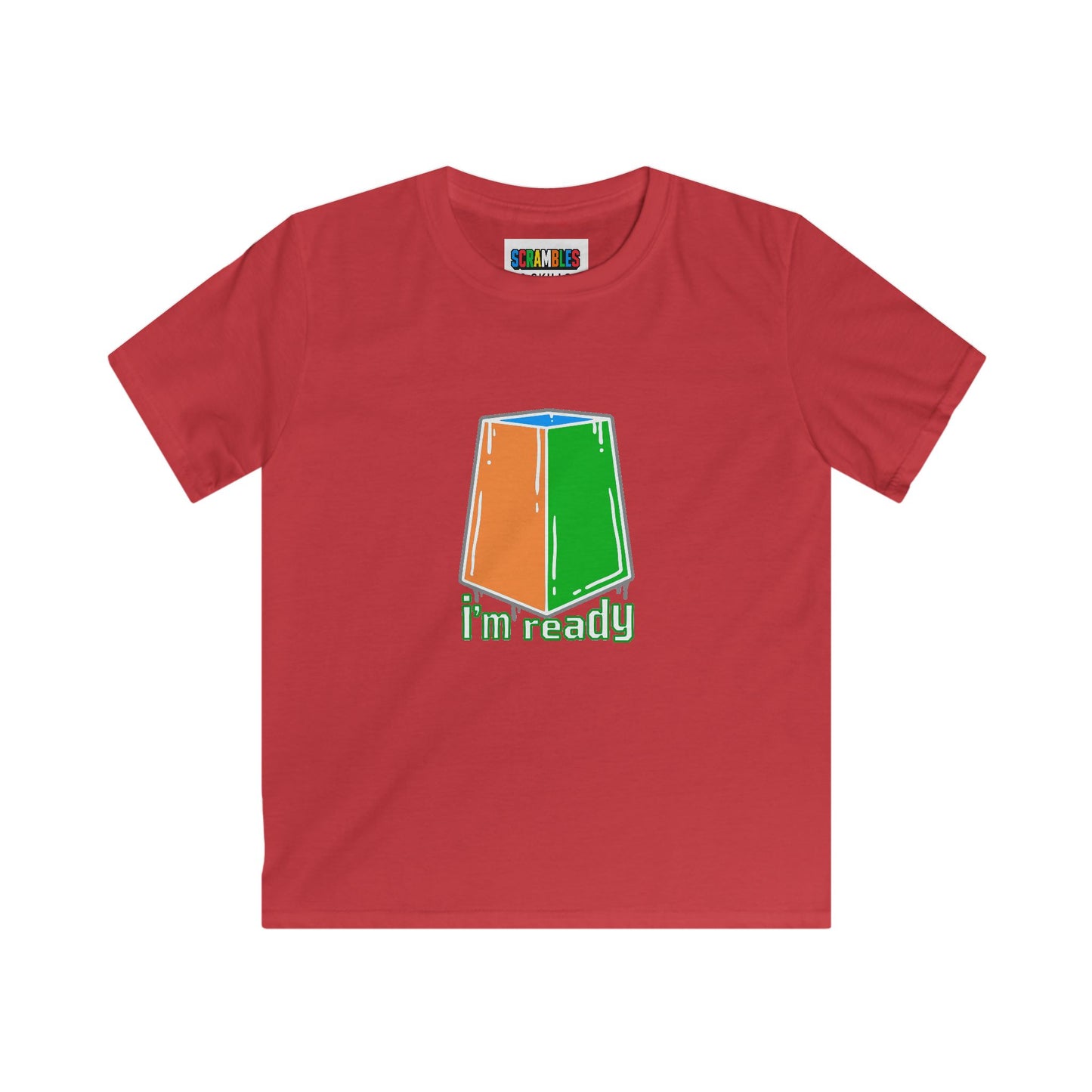 I'm Ready Rubiks Cube Art Kids Softstyle Tee