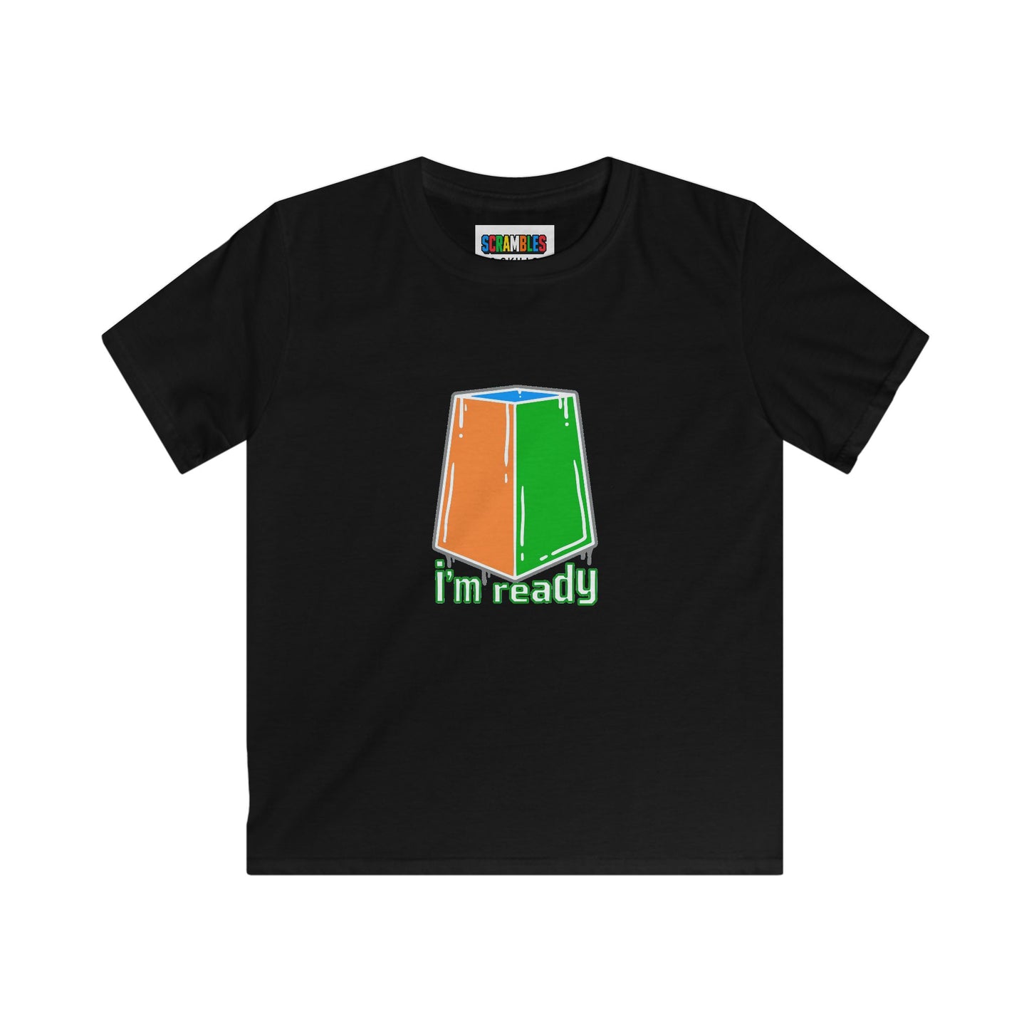 I'm Ready Rubiks Cube Art Kids Softstyle Tee
