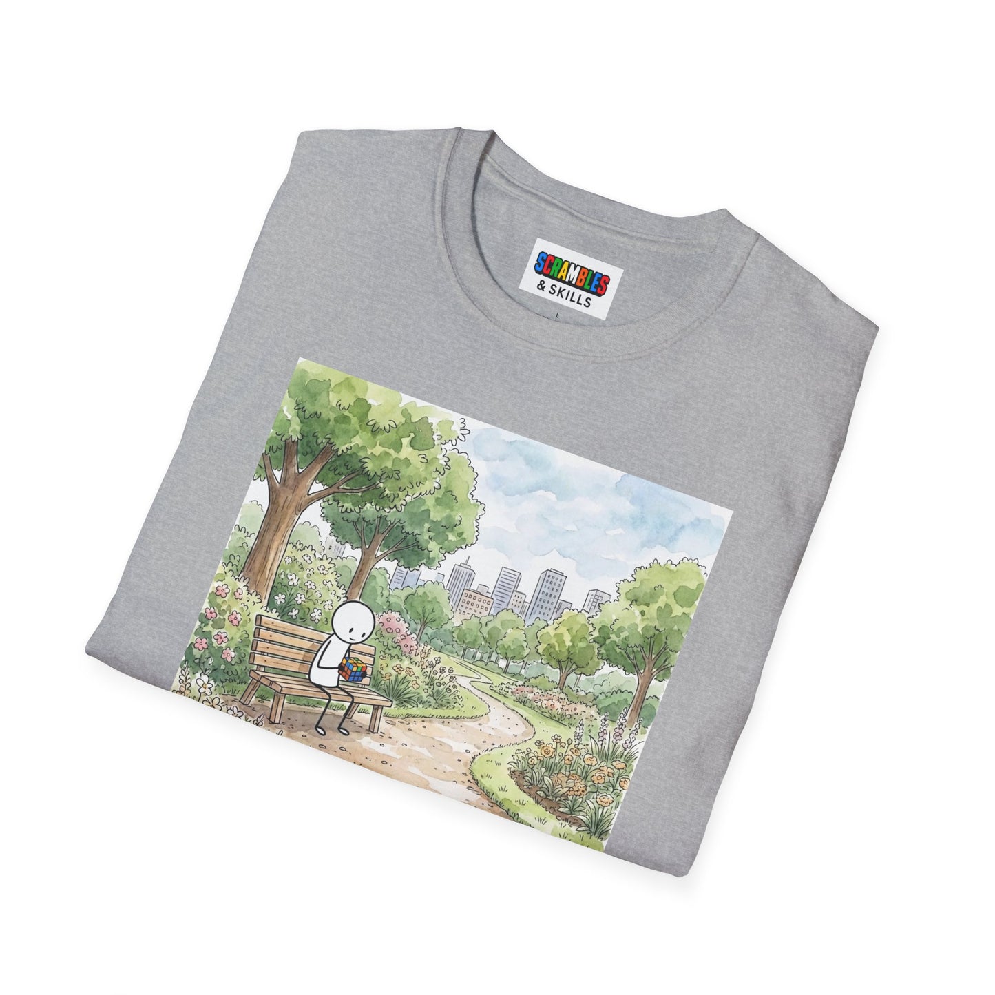 City Park Watercolor Unisex Graphic Softstyle T-Shirt