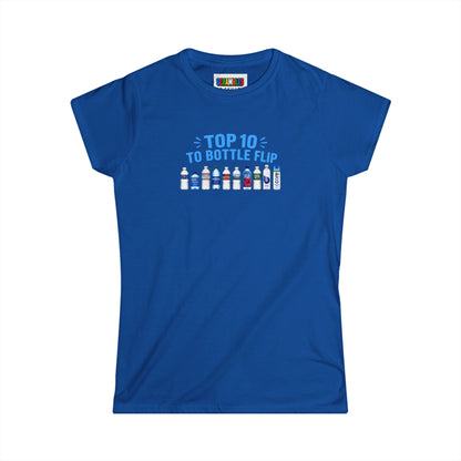 Top 10 to Bottle Flip  Women's Softstyle T-Shirt