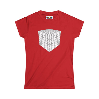 7x7 Doodle - Rubik's Cube Art Women's Softstyle T-Shirt