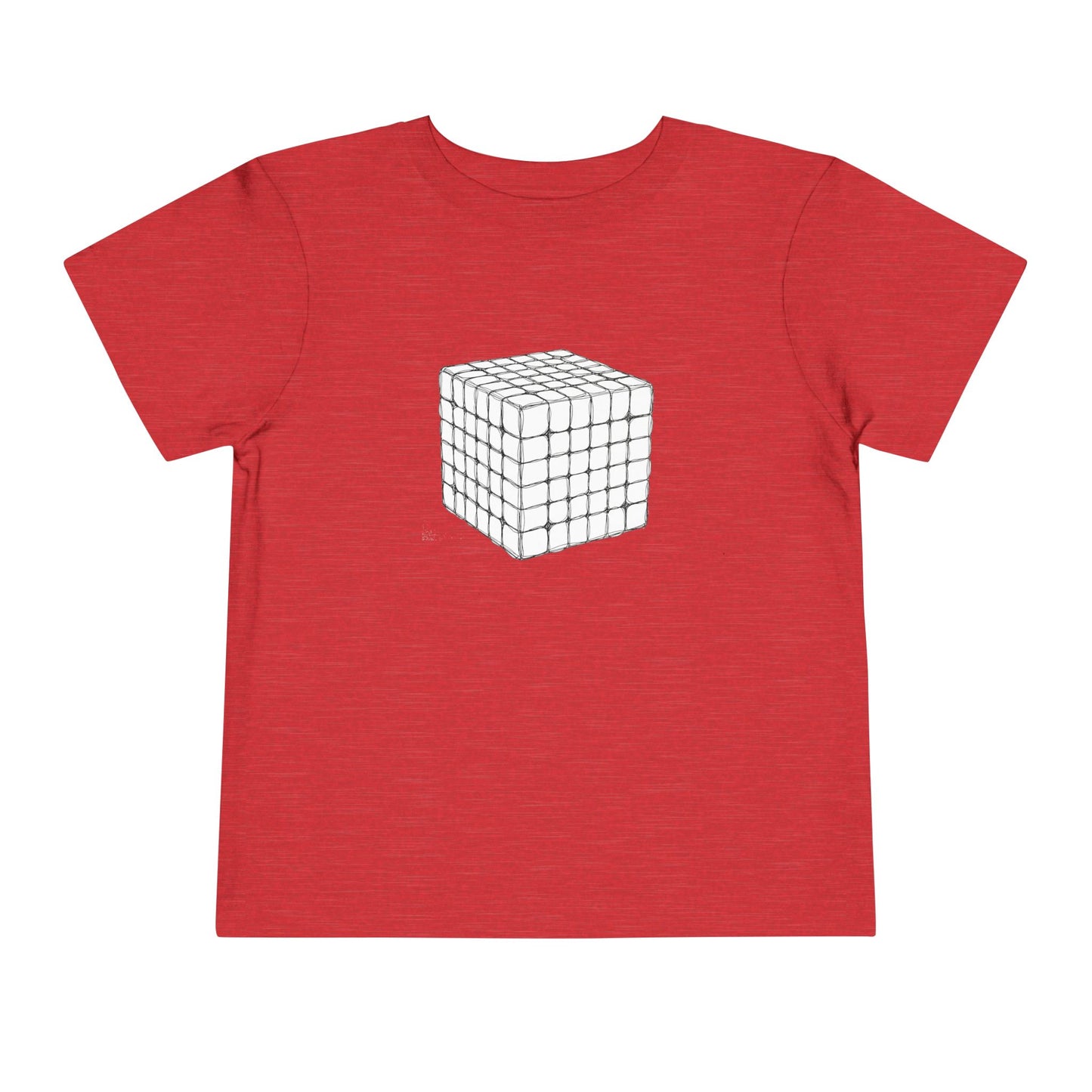 6x6 Doodle - Rubik's Cube Art  Toddler Short Sleeve T-Shirt