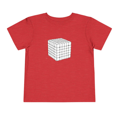 6x6 Doodle - Rubik's Cube Art  Toddler Short Sleeve T-Shirt