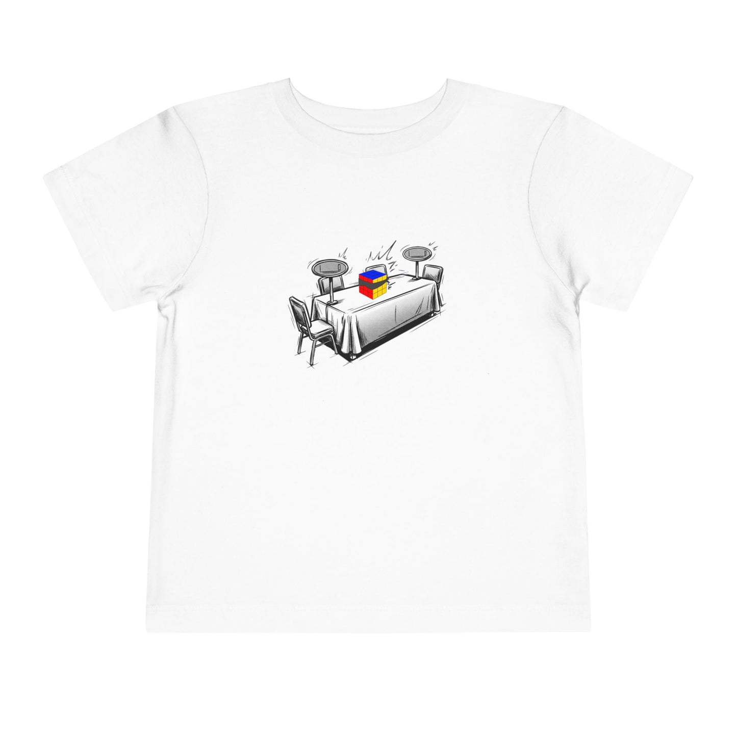 3x3 Blind Comp Day - Rubik's Cube Art  Toddler Short Sleeve T-Shirt