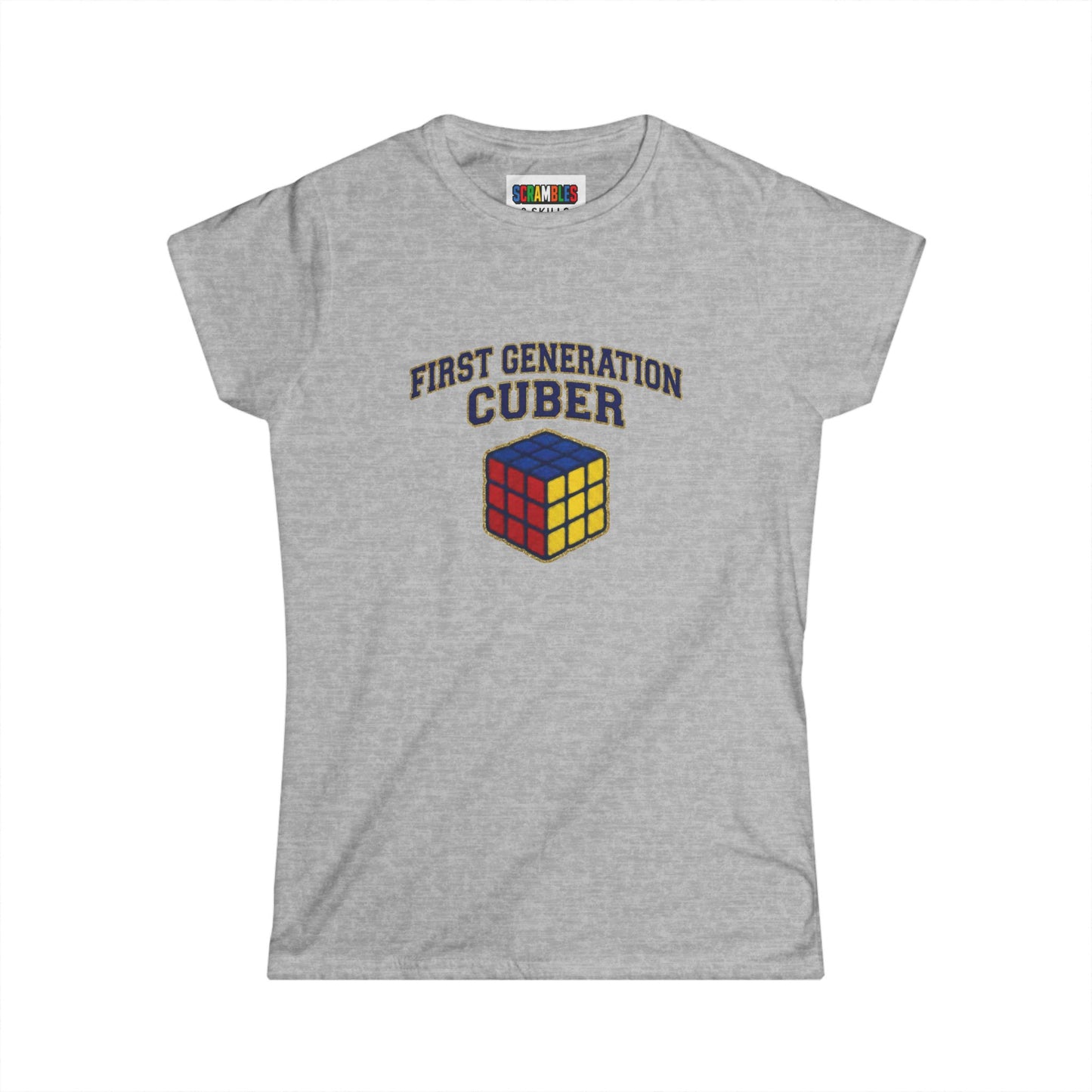 First Generation Cuber Rubiks Cube Art Women's Softstyle T-Shirt
