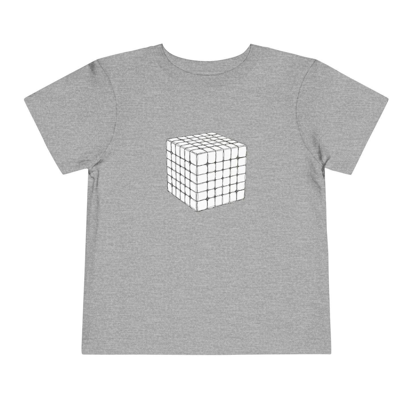 6x6 Doodle - Rubik's Cube Art  Toddler Short Sleeve T-Shirt