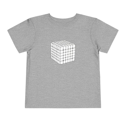 6x6 Doodle - Rubik's Cube Art  Toddler Short Sleeve T-Shirt