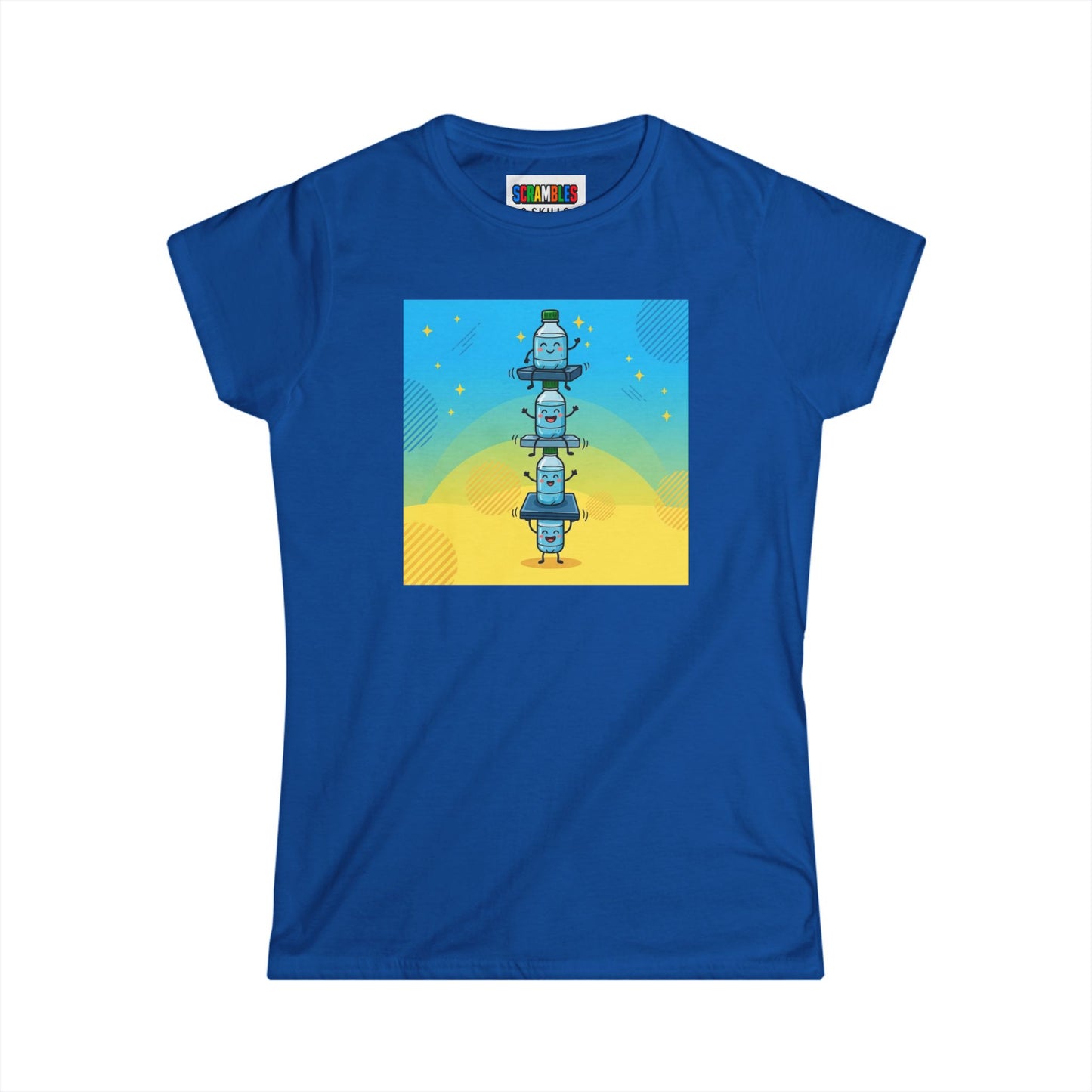 Happy Landing - Trick Shot Art  Women's Softstyle T-Shirt