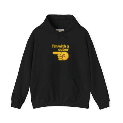 I'm With A Cuber Unisex Heavy Blend™ Hooded Sweatshirt