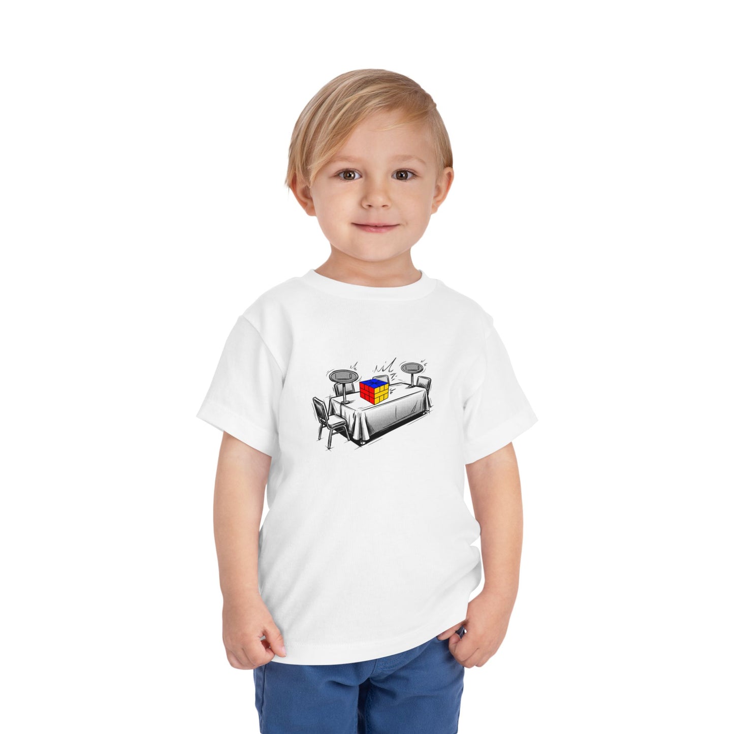 Square 1 Comp Day - Rubik's Cube Art  Toddler Short Sleeve T-Shirt