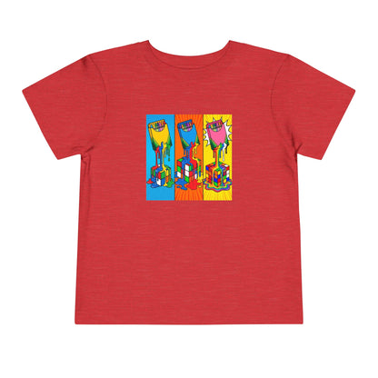 Rubik's Cube Shirt - Color Melt Kids Toddle Short Sleeve T-Shirt | Fun Cubing Shirt