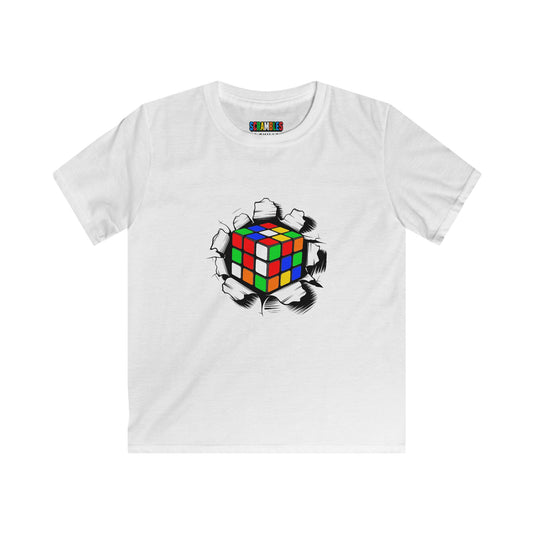 Crashing Out - Rubiks Cube Kids Softstyle Tee