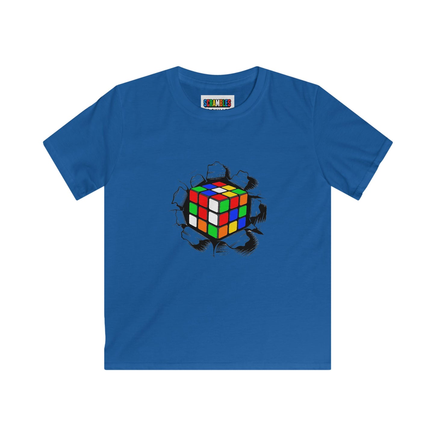 Crashing Out - Rubiks Cube Kids Softstyle Tee