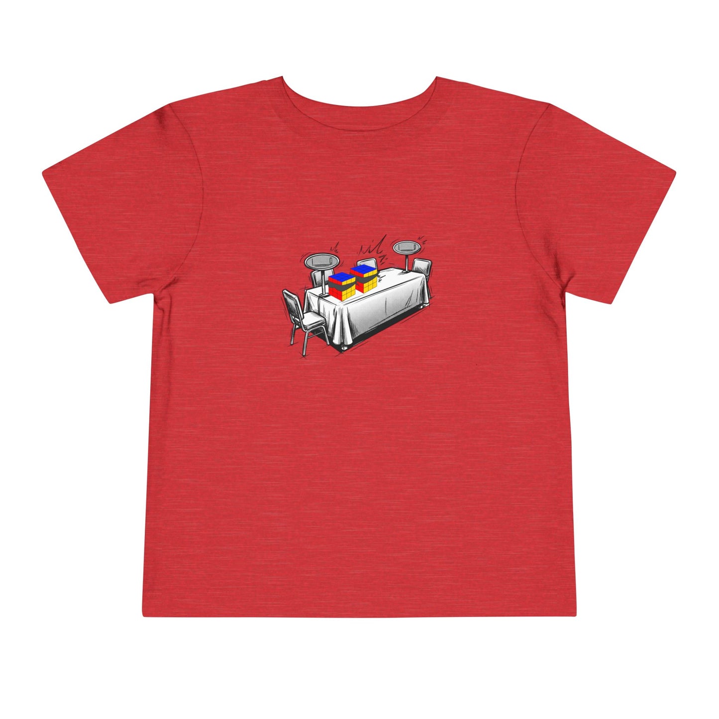 3x3 Multi Blind Comp Day - Rubik's Cube Art  Toddler Short Sleeve T-Shirt