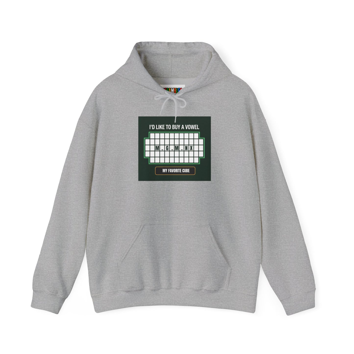 Megaminx Vowel - Rubik's Cube Art Unisex Heavy Blend™ Hooded Sweatshirt