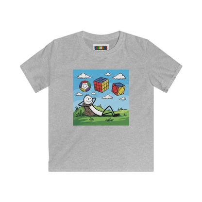 Daydream Solves - Rubik's Cube Art  Kids Softstyle Tee