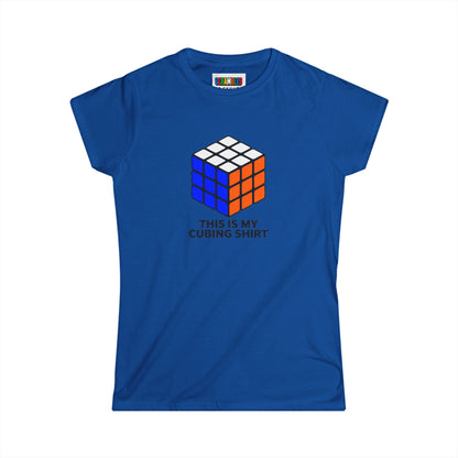 This Is My Cubing Shirt Women's Softstyle T-Shirt