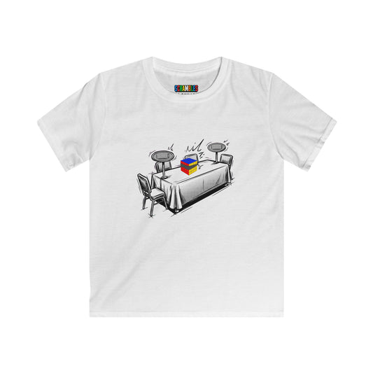 4x4 Blind Comp Day  - Rubik's Cube Art Kids Softstyle Tee