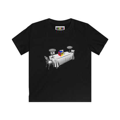 4x4 Blind Comp Day  - Rubik's Cube Art Kids Softstyle Tee