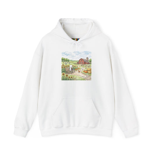 Farm Watercolor Unisex Heavy Blend™ Hooded Sweatshirt