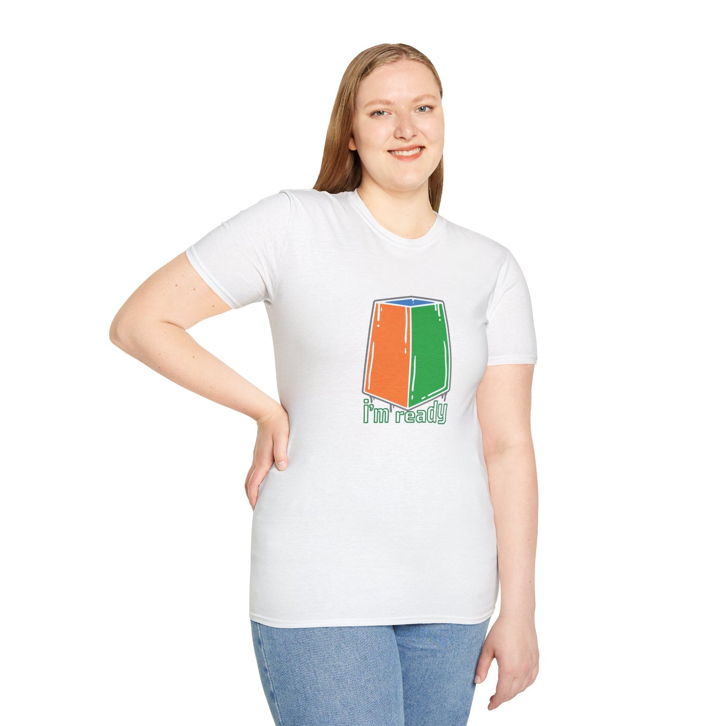 I'm Ready Rubiks Cube Art Unisex Graphic Softstyle T-Shirt