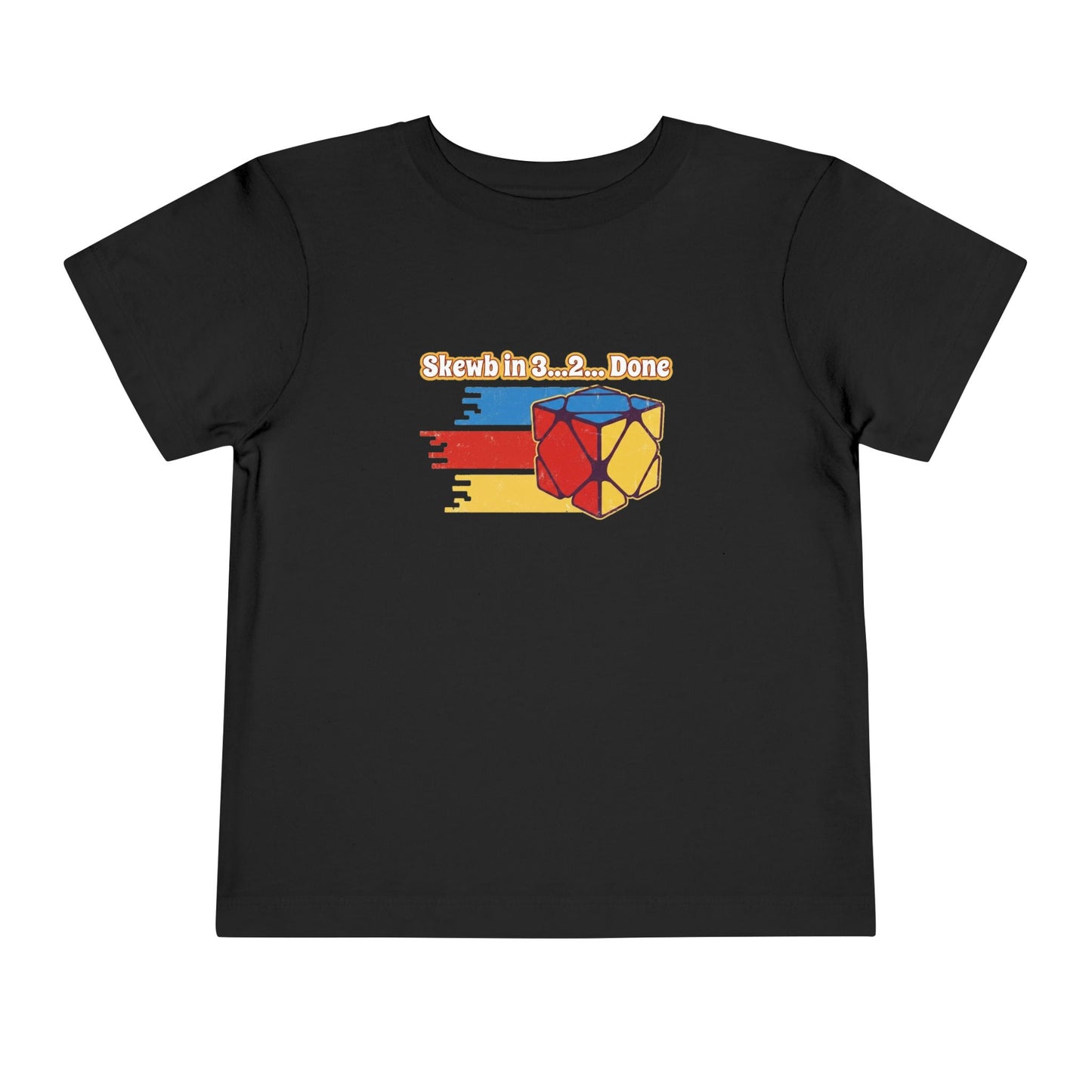 Skewb Done Rubiks Cube Art Toddler Short Sleeve T-Shirt