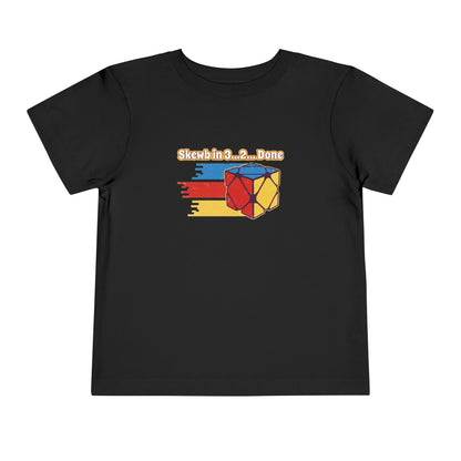 Skewb Done Rubiks Cube Art Toddler Short Sleeve T-Shirt
