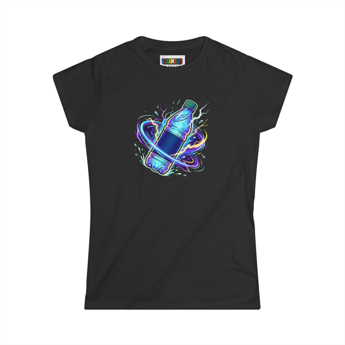 Electric Flip - Trick Shot Art  Women's Softstyle T-Shirt