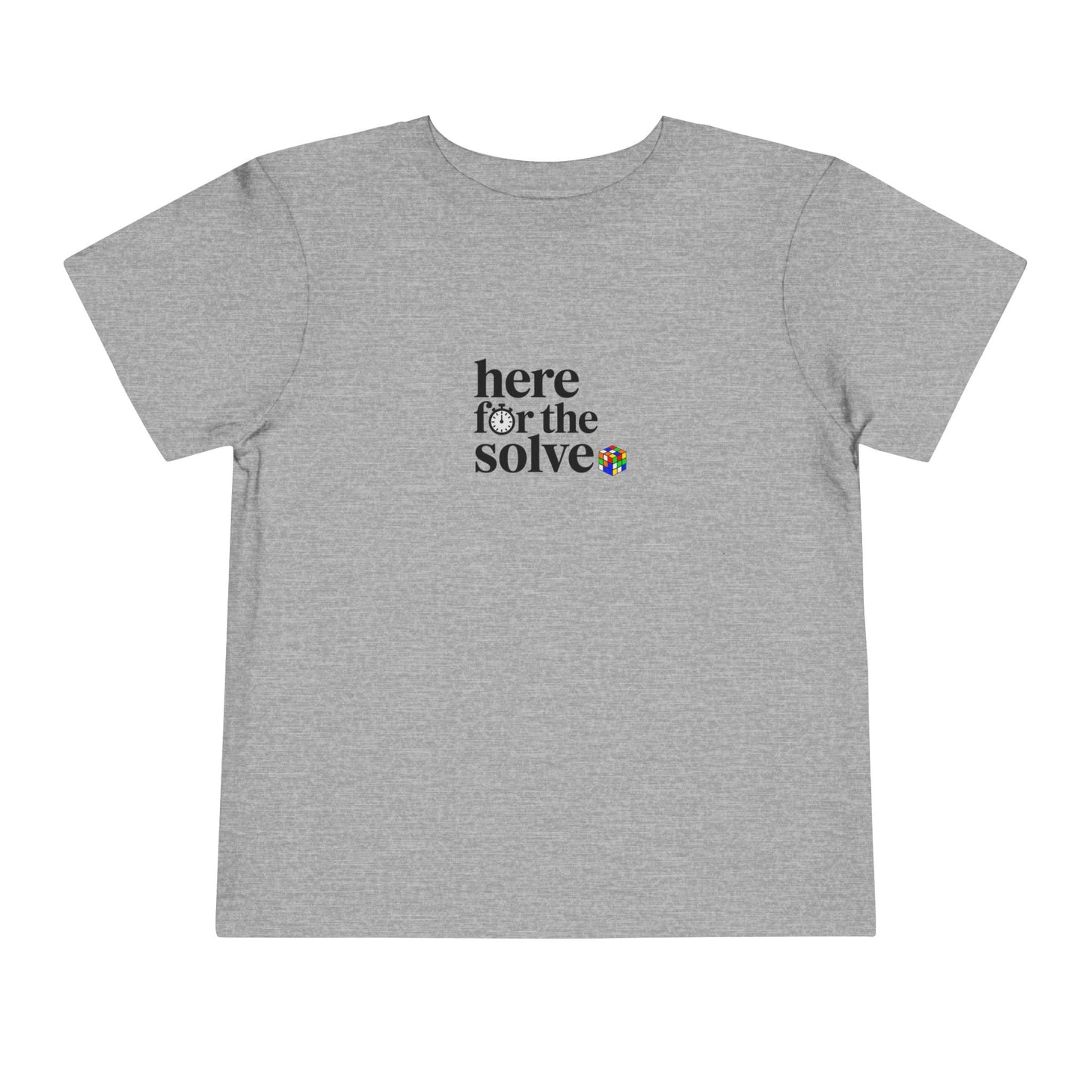 Here For The Solve - Rubik's Cube Art  Toddler Short Sleeve T-Shirt