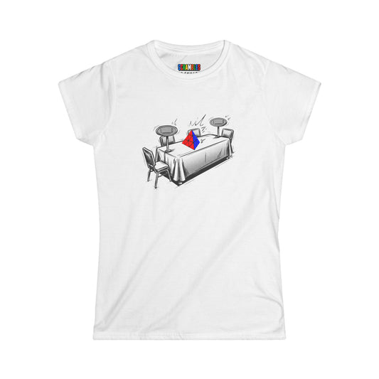 Pyraminx Comp Day - Rubik's Cube Art  Women's Softstyle T-Shirt