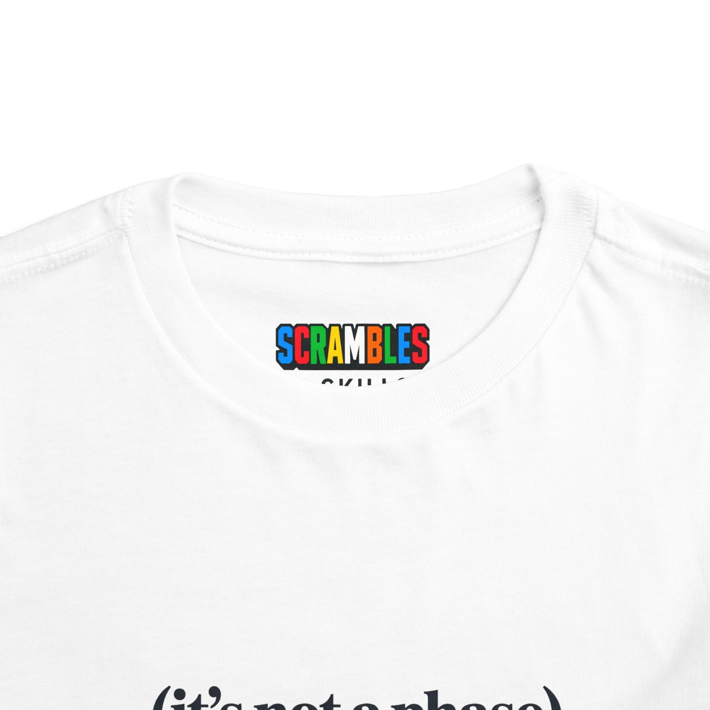 Not a Phase - Rubik's Cube Art  Toddler Short Sleeve T-Shirt