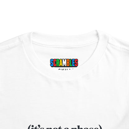 Not a Phase - Rubik's Cube Art  Toddler Short Sleeve T-Shirt