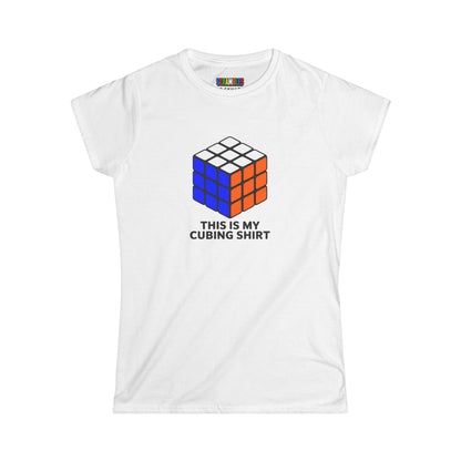 This Is My Cubing Shirt Women's Softstyle T-Shirt