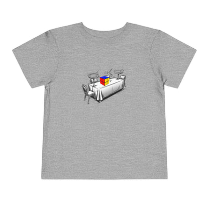 2x2 Comp Day - Rubik's Cube Art  Toddler Short Sleeve T-Shirt