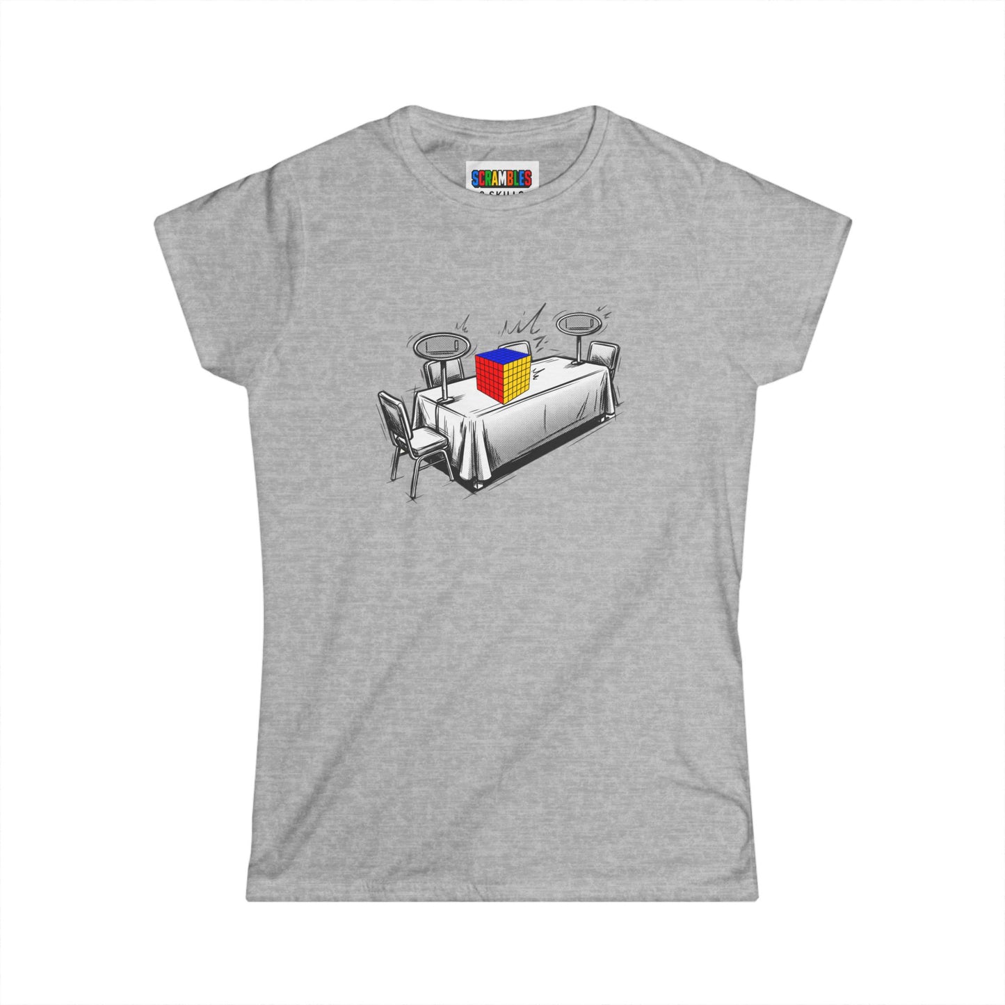 6x6 Comp Day  - Rubik's Cube Art Women's Softstyle T-Shirt