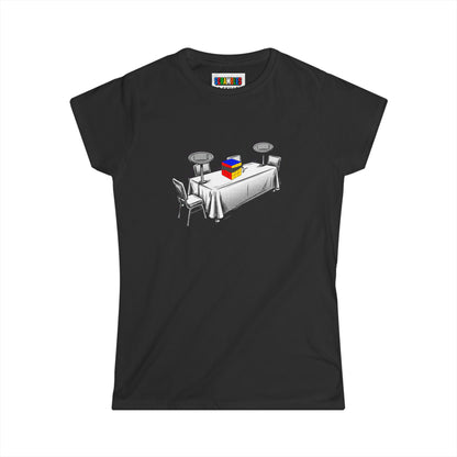 3x3 Blind Comp Day  - Rubik's Cube Art Women's Softstyle T-Shirt