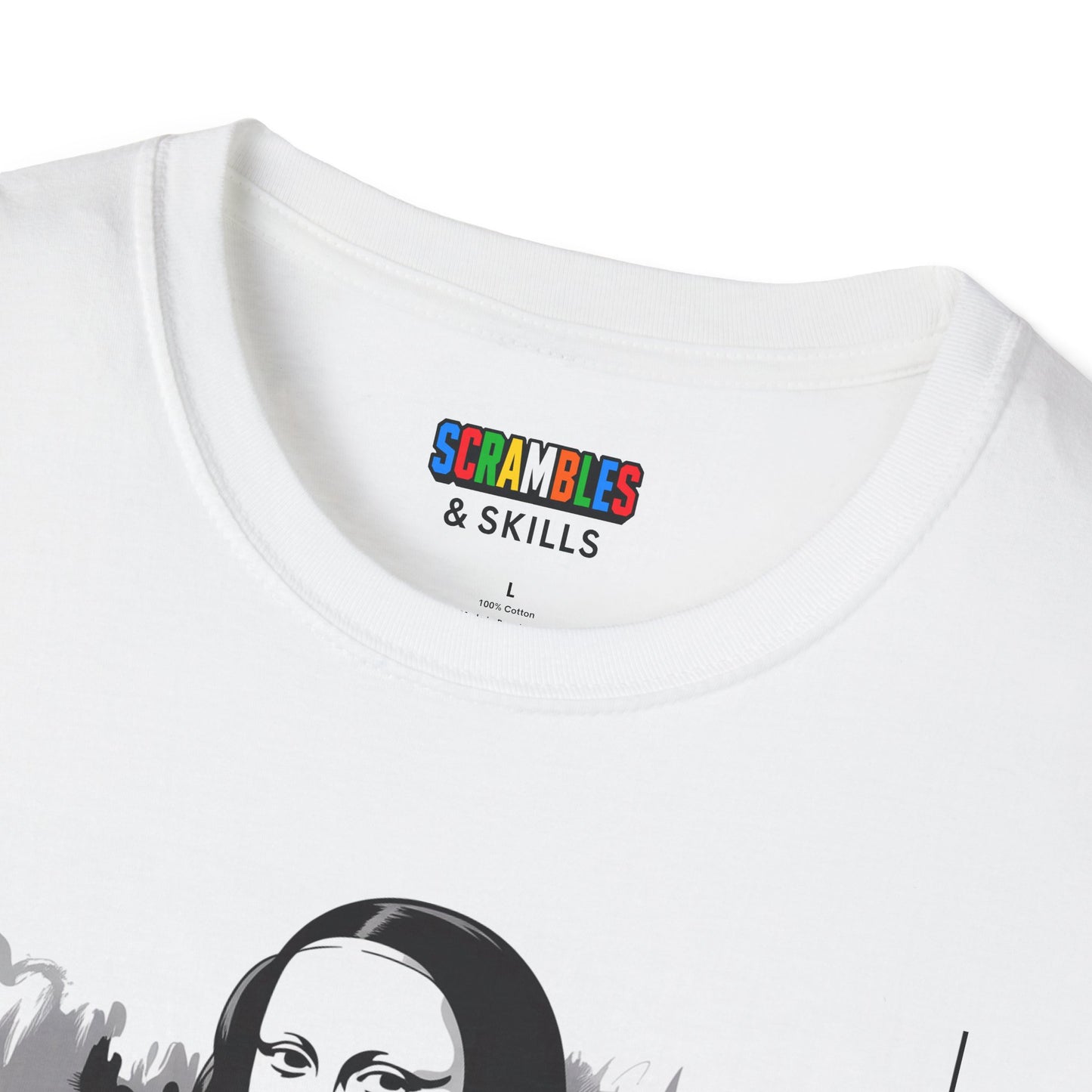 Mona Lisa Art  - Rubik's Cube Art Unisex Graphic Softstyle T-Shirt