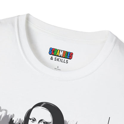 Mona Lisa Art  - Rubik's Cube Art Unisex Graphic Softstyle T-Shirt