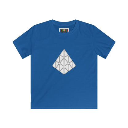 Pyraminx Doodle - Rubik's Cube Art  Kids Softstyle Tee