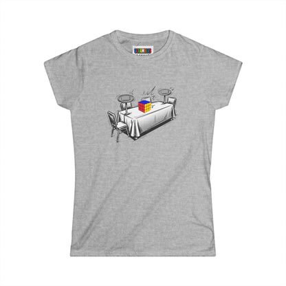 3x3 Comp Day  - Rubik's Cube Art Women's Softstyle T-Shirt