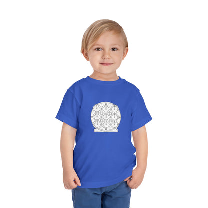 Clock Doodle  - Rubik's Cube Art Toddler Short Sleeve T-Shirt