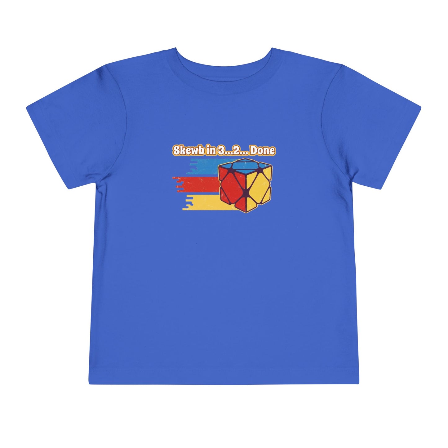 Skewb Done Rubiks Cube Art Toddler Short Sleeve T-Shirt