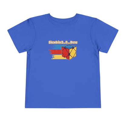 Skewb Done Rubiks Cube Art Toddler Short Sleeve T-Shirt