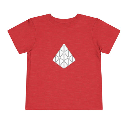 Pyraminx Doodle  - Rubik's Cube Art Toddler Short Sleeve T-Shirt