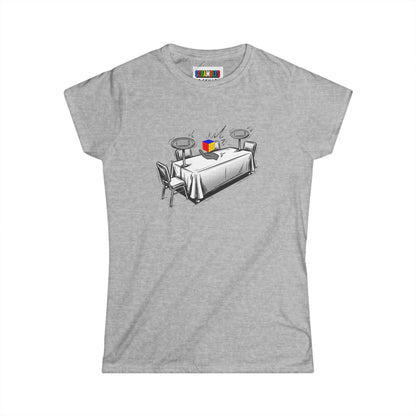 3x3 One-Handed Comp Day  - Rubik's Cube Art Women's Softstyle T-Shirt