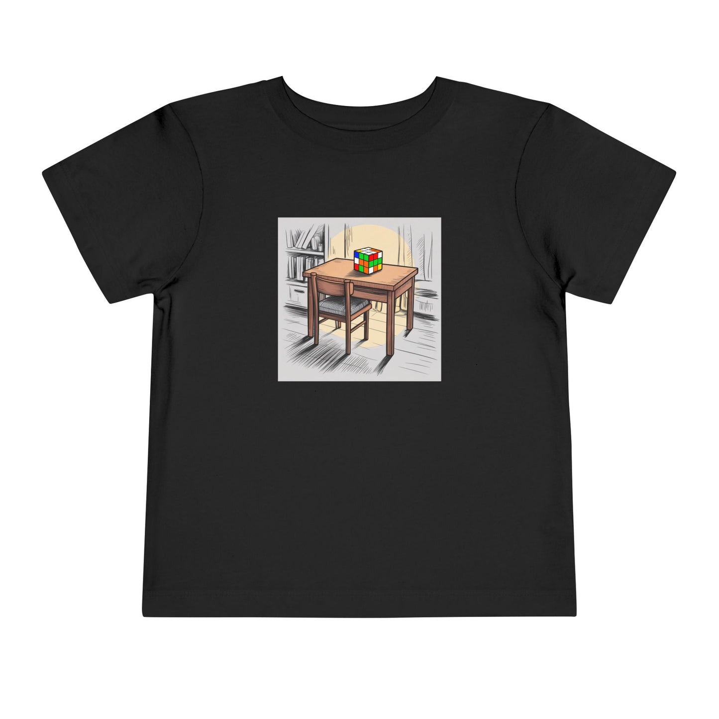 Late Night - Rubik's Cube Art  Toddler Short Sleeve T-Shirt