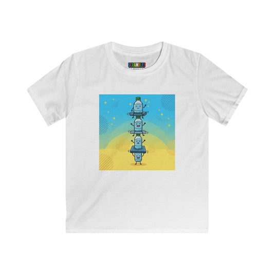 Happy Landing - Trick Shot Kids Softstyle Tee