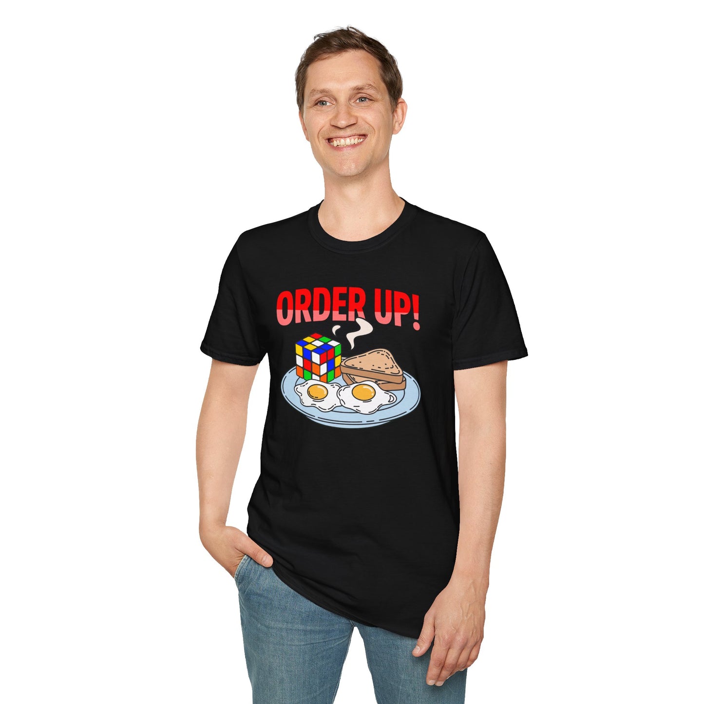 Rubiks' Cube Shirt - Order Up Unisex Graphic Softstyle T-Shirt| Fun Cubing Tee