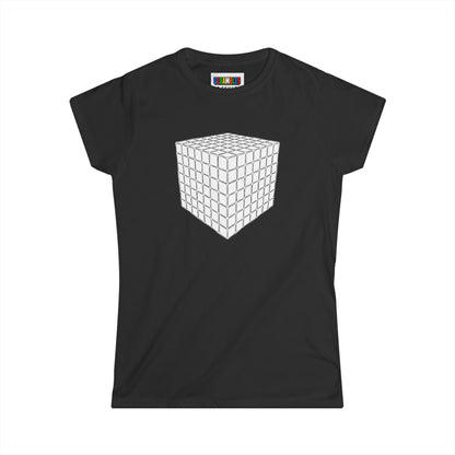 7x7 Doodle - Rubik's Cube Art Women's Softstyle T-Shirt