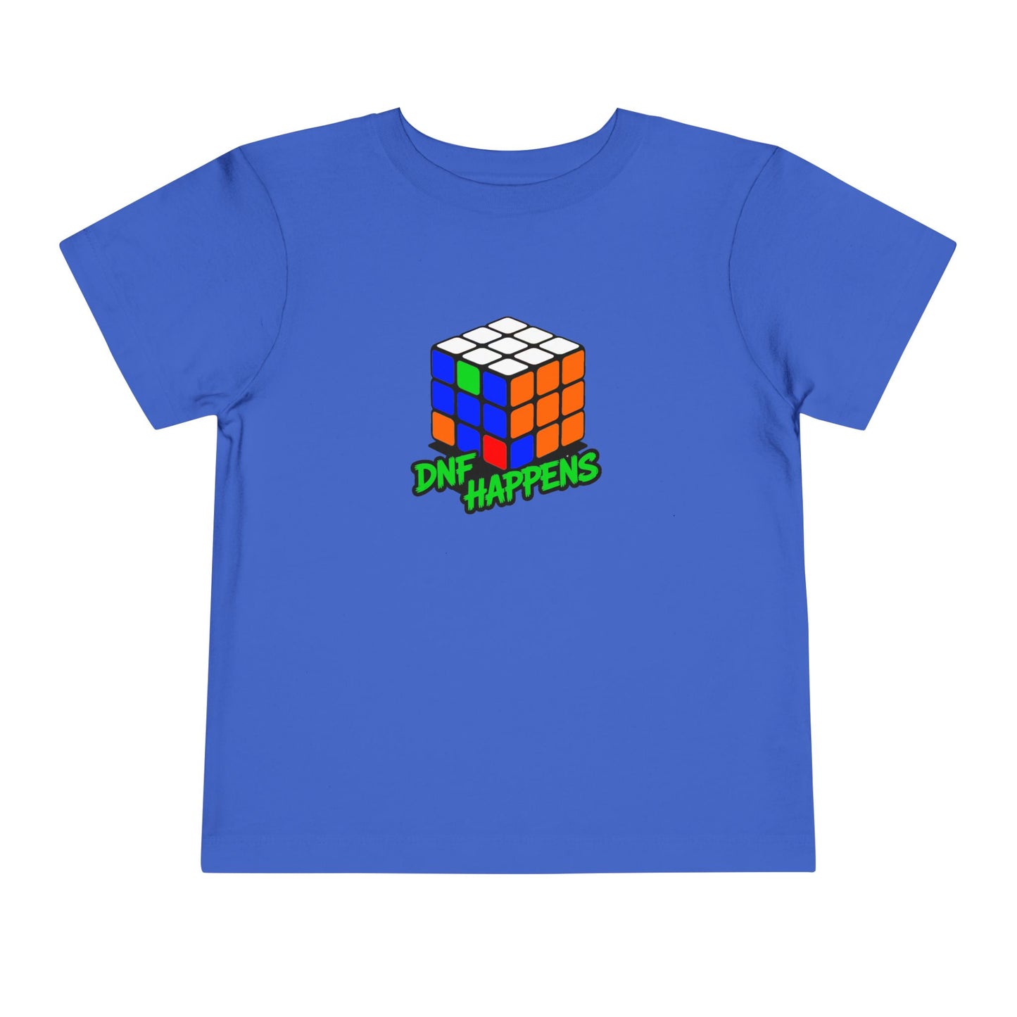 DNF Happens - Rubiks Cube Toddler Short Sleeve T-Shirt